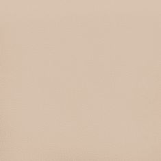 Vidaxl Uzglavlje s ušima boja cappuccina 103x23x118/128cm umjetna koža