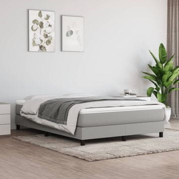 Vidaxl Madrac s džepićastim oprugama svijetlosivi 140x200x20 cm tkanina