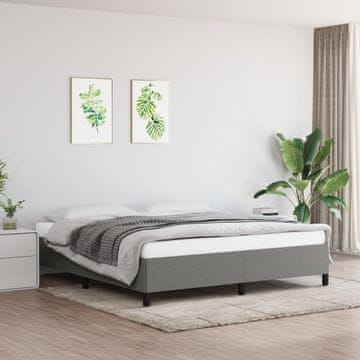 Vidaxl Okvir kreveta bez madraca tamno sivi 160x200 cm presvučen tkaninom