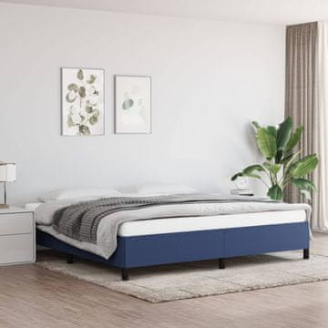 Vidaxl Okvir kreveta bez madraca plavi 200x200 cm presvučen tkaninom