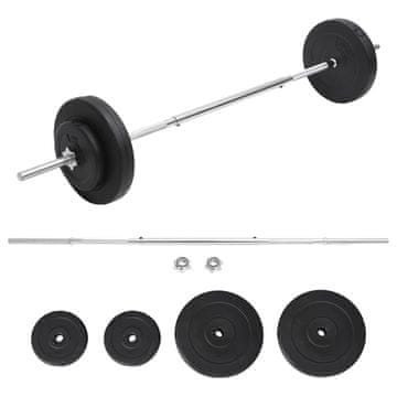 Vidaxl Šipka s utezima, 30 kg