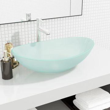 Vidaxl Umivaonik od kaljenog stakla s matiranim premazom 54,5 x 35 x 15,5 cm