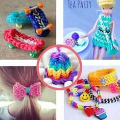 Netscroll Set za izradu narukvica, privjesaka i nakita, kreativni set za djecu, 23 boje gumica, perlice i dodaci, kreativni DIY komplet, RubberBands