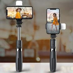 Cool Mango selfie štap sa stativom 6 u 1, LED svjetlom i bežičnim daljinskim upravljanjem - SelfieStick