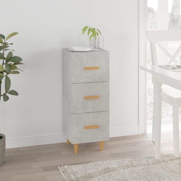 Vidaxl Ormarić Betonsko-sivi 34,5x34x90 cm Materijal na bazi drva