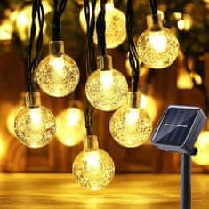 Cool Mango solarna LED svjetla za vješanje, 30 žaruljica, više od 6 m - Solarstring