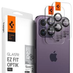 Spigen Optik.Tr 2x zaštitno staklo za kameru za iPhone 14 Pro / 14 Pro Max, crno