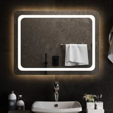 Vidaxl Kupaonsko ogledalo s LED diodom, 80x60 cm