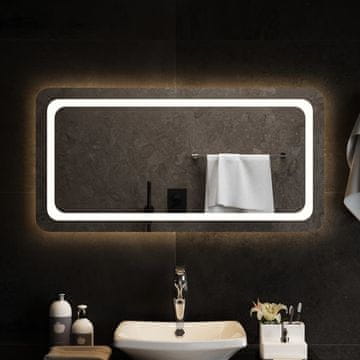 Vidaxl Kupaonsko ogledalo s LED diodom, 100x50 cm