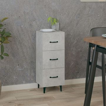 Vidaxl Ormarić Betonsko-sivi 34,5x34x90 cm Materijal na bazi drva
