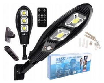 Bass Polska Solarna cestovna LED COB svjetiljka sa senzorom pokreta i daljinskim upravljačem 180W