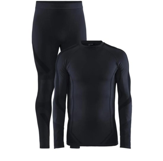 Craft Core Dry Fuseknit muški komplet, S, crna