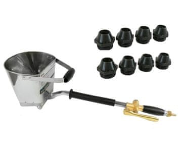 Silver Tools V3 pištolj za prskanje morta + mlaznice za nanošenje zidova - stroj za žbukanje