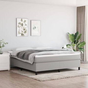 Vidaxl Okvir kreveta bez madraca svijetlo sivi 180x200 cm presvučen tkaninom