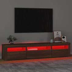 Vidaxl TV ormarić s LED svjetlima boja smeđeg hrasta 195x35x40 cm
