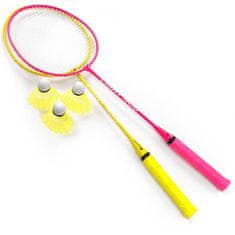 Meteor set za badminton, žuto-roza