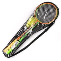 Meteor set za badminton, narančasto-zelena