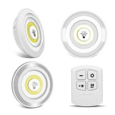 Verk 3x bežična LED COB lampa s daljinskim upravljačem