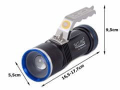 Bailong 3v1 alu bežična LED ručna svjetiljka xm-l t6 usb 400m cree cob