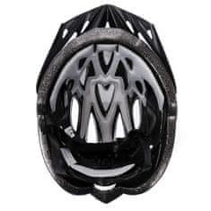 Meteor Biciklistička kaciga Gruver, M, crno-bijela