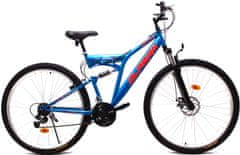 Olpran brdski bicikl 27,5" Denver Disc Full Suspension crvena/plava 19"