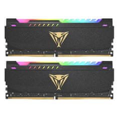 Patriot Viper Steel RGB memorija (RAM), 32 GB (2x16 GB), DDR4, 3600 MHz, CL18 (PVSR432G360C8K)