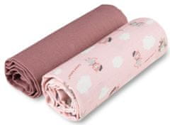 Canpol babies BONJOUR PARIS muslin pelene, 2 komada, 70x70 cm, ružičaste