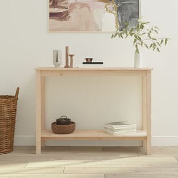 Vidaxl Konzolni stolić 110x40x80 cm Masivni borov drvo