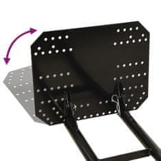 Vidaxl Ralica za snijeg za ATV 150 x 38 cm crna