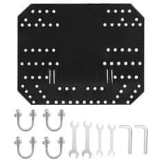 Vidaxl Ralica za snijeg za ATV 150 x 38 cm crna