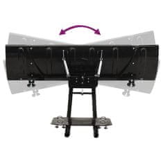 Vidaxl Ralica za snijeg za ATV 150 x 38 cm crna