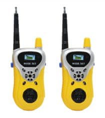 Lean-toys Set od dvije walkie talkie stanice - domet do 100m žuta