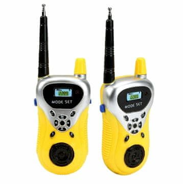 Lean-toys Set od dvije walkie talkie stanice - domet do 100m žuta