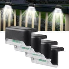 aptel Postavite 4 LED svjetiljke solarne ograde 200mah hladno bijela