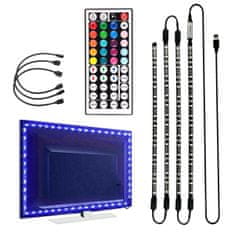 aptel LED osvjetljenje TV RGB 4 x 50 cm USB set LED traka