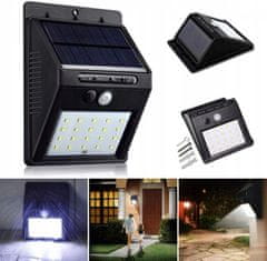 Verkgroup 30 LED solarna zidna svjetiljka s PIR senzorom pokreta