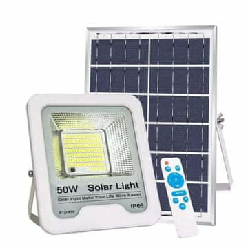 hurtnet Solarni LED reflektor 50W + daljinski upravljač IP66