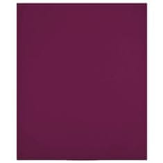 Vidaxl Plahta s gumicom od žerseja bordo 100x200 cm pamučna