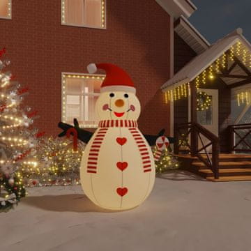 Vidaxl Napuhac snjegović s LED svjetlima 250 cm