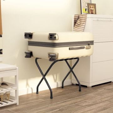 Vidaxl Stalak za prtljagu crni 56x40x49 cm