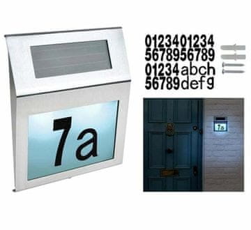 Verkgroup Inox solarni kućni broj 20cm