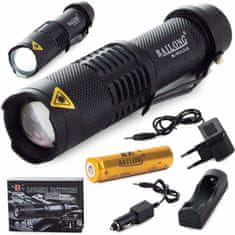 Bailong 5v1 alu baterija LED ručna svjetiljka cree zum xm-l t6 400m