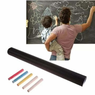 hurtnet Samoljepljiva tabla 45x200cm + 5 kreda