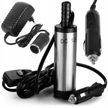 Wiltec Potopna pumpa za odvodnju - 12V pumpa za tekućinu i dizel + 220V adapter