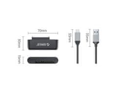 Orico UTS3-3A adapter USB 3.0 na SATA, 2.5", 1 m, crna (UTS3-3A-10-BK-BP)