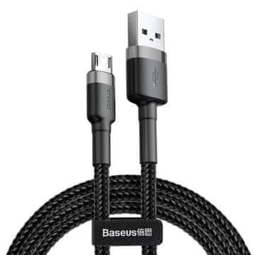 BASEUS Kabel USB-Mikro USB Cafule 2,4A 0,5 m (sivo-crni)