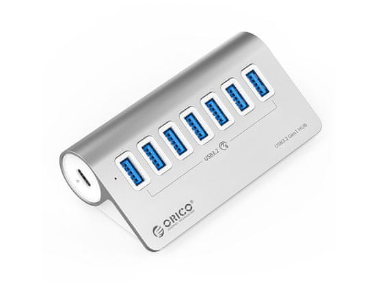 Orico M3U7-G2 USB Hub s 7 ulaza, Alu (M3U7-G2-05-SV-BP) | MALL.HR