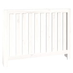 Vidaxl Pokrov za radijator bijeli 108,5 x 19 x 84 cm masivna borovina
