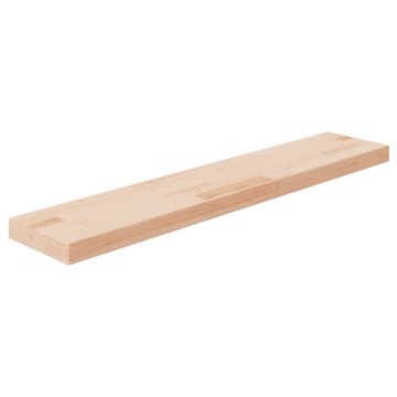 Vidaxl Polica, 100x20x4 cm, Neobrađeno masivno hrastovo drvo