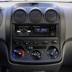 Dexxer 1DIN auto radio 4x50W MP3 2x USB 3.0 Bluetooth 12V